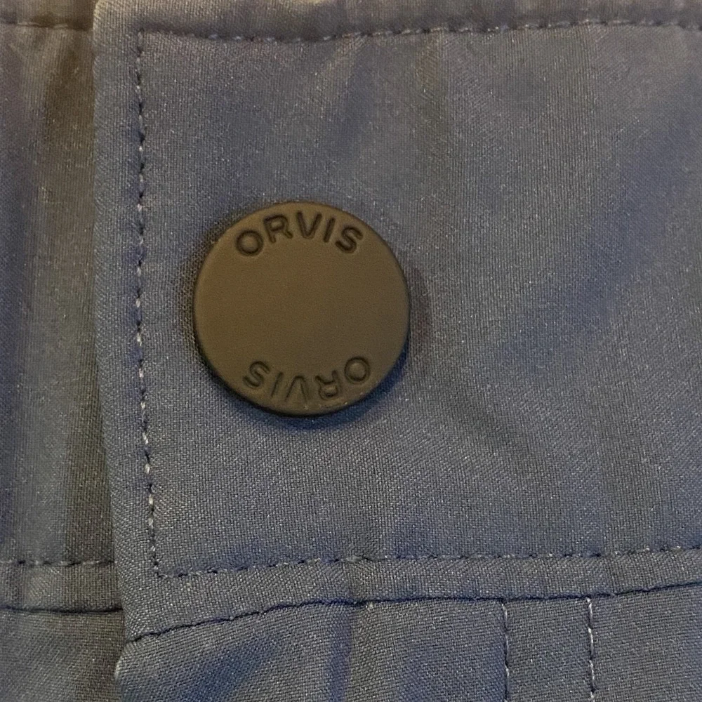 Orvis Quick Dry Stretch Shorts Men's 34 Fishing Hiking blue Performance Cargo